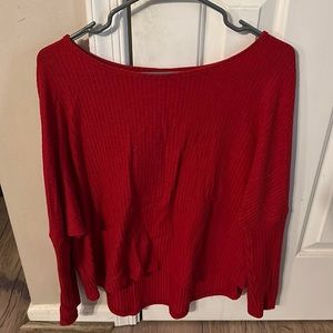 SHEIN THICK RED LONG SLEEVE (M)